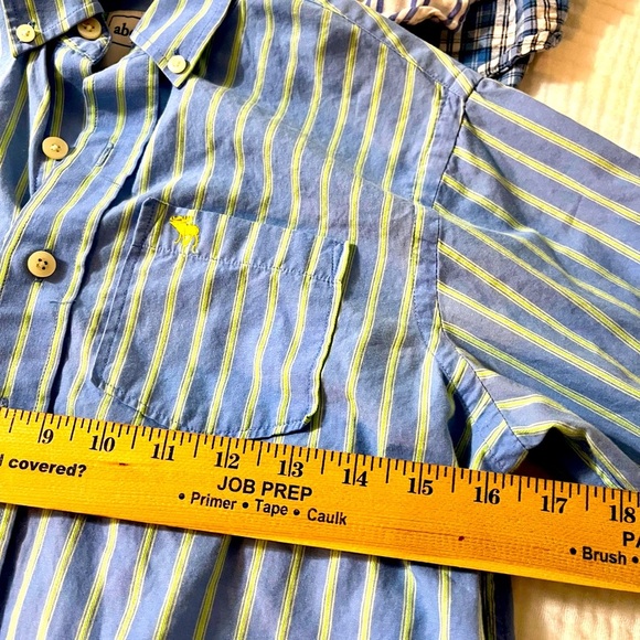 TWO Abercrombie & Fitch Kid’s Striped Shirts - Medium - Picture 6 of 11